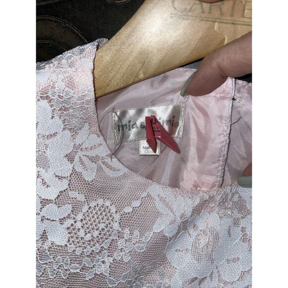 Mia and MiMi‎ Todler Girls Dress Pink With lace Size 3T - Picture 4 of 4